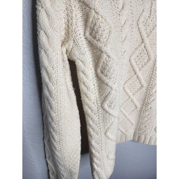 Banana Republic Sweater 100% Lambswool Pullover Long Sleeve Chunky Knit SZ S - Picture 2 of 5